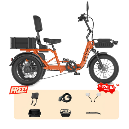 Meet One Breeze Pro 2.0 Full Suspension Fat Tire Electric Trike