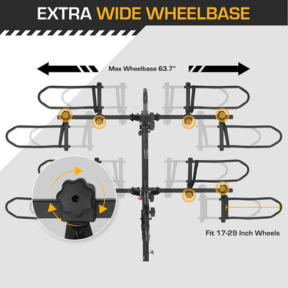 2 & 4 Bike Hitch Car Carrier Rack